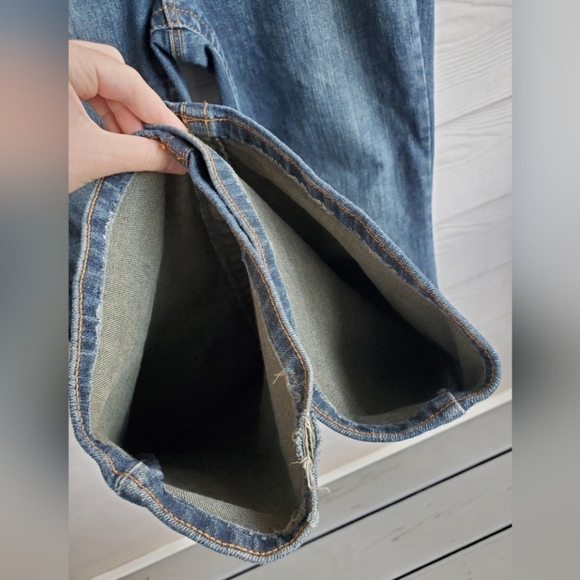 Duck Head Jeans Co. Medium Wash Low-rise Boot Cut Y2K Denim Jeans Long Inseam - Picture 13 of 14